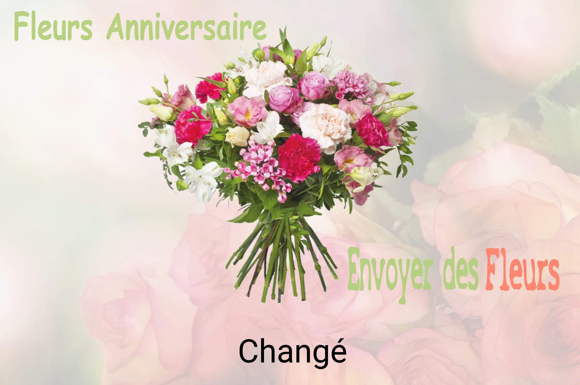 Bouquet de fleurs d’anniversaire livré à Changé